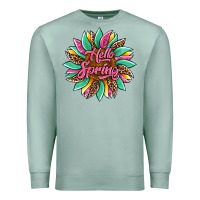 Seafoam hello spring sunflower Premium Sweatshirt - Artiststas