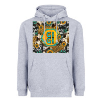 Heather Grey gigi sunflower turquoise Heavyweight Hoodie - Jasminsmagicworld
