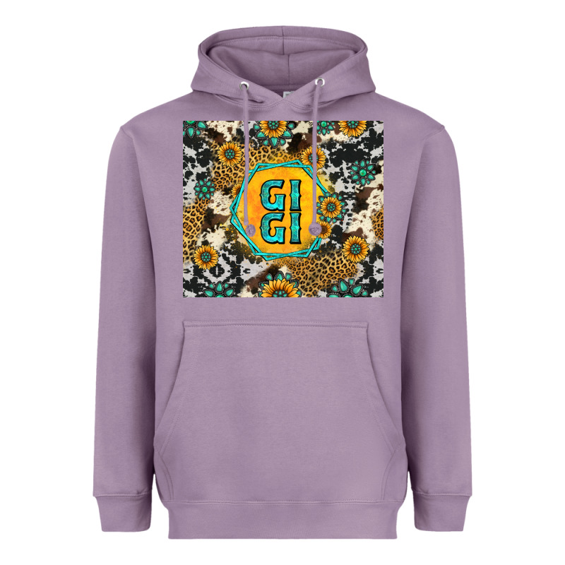 Gigi Sunflower Turquoise Heavyweight Hoodie by Jasminsmagicworld | Teevron
