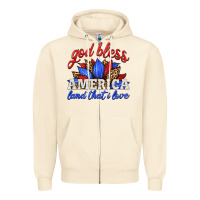 Sandshell god bless america land that i love Zipper Hoodie - HRA Design Shop