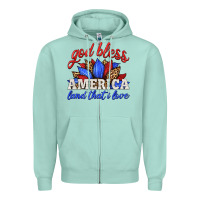 Seafoam god bless america land that i love Zipper Hoodie - HRA Design Shop