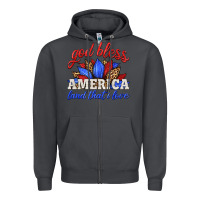 Smoke god bless america land that i love Zipper Hoodie - HRA Design Shop