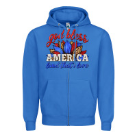 True Royal god bless america land that i love Zipper Hoodie - HRA Design Shop