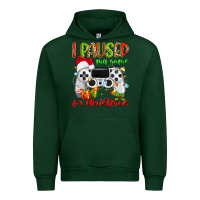 Forest Green i paused my game for christmas Urban Hoodie - MaliasSmallBusiness