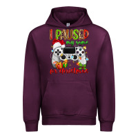Mauve Wine i paused my game for christmas Urban Hoodie - MaliasSmallBusiness