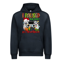 Navy i paused my game for christmas Urban Hoodie - MaliasSmallBusiness