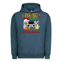 Pigment Midnight Navy i paused my game for christmas Urban Hoodie - MaliasSmallBusiness