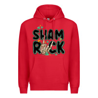 Red sham rock Premium Hoodie - MaliasSmallBusiness