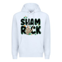 White sham rock Premium Hoodie - MaliasSmallBusiness