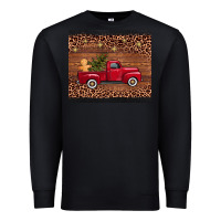 Black christmas truck Premium Sweatshirt - AdoDesignShop