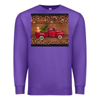 Purple christmas truck Premium Sweatshirt - AdoDesignShop
