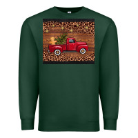 Sports Green christmas truck Premium Sweatshirt - AdoDesignShop