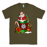 Army Green Christmas Santa Claus Coffee Cup Classic Tee - FaDigitalArtStudio