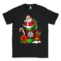 Black Christmas Santa Claus Coffee Cup Classic Tee - FaDigitalArtStudio