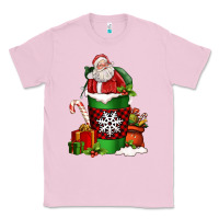 Bubblegum Pink Christmas Santa Claus Coffee Cup Classic Tee - FaDigitalArtStudio