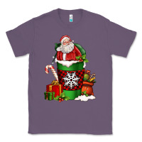 Lavender Christmas Santa Claus Coffee Cup Classic Tee - FaDigitalArtStudio