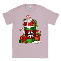 Lilac Christmas Santa Claus Coffee Cup Classic Tee - FaDigitalArtStudio
