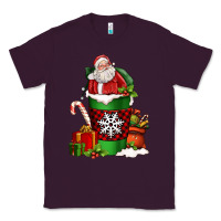 Plum Christmas Santa Claus Coffee Cup Classic Tee - FaDigitalArtStudio
