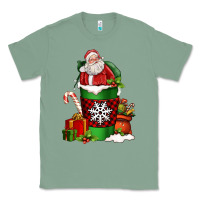 Sage Christmas Santa Claus Coffee Cup Classic Tee - FaDigitalArtStudio