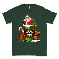 Sports Green Christmas Santa Claus Coffee Cup Classic Tee - FaDigitalArtStudio