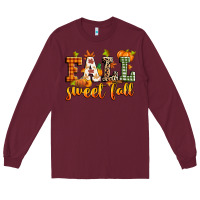 Burgundy fall sweet fall Long Sleeve Tee - Zillion Design Studio