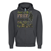 Smoke land of the free because my daddy is brave Zipper Hoodie - HRA Design Shop