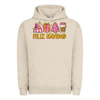 Pigment French Oak feliz navidad Urban Hoodie - MaliasSmallBusiness