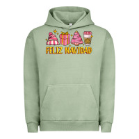 Pigment Oil Green feliz navidad Urban Hoodie - MaliasSmallBusiness