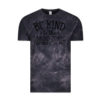 Cloud Black be kind Vintage Tee - Unal Design