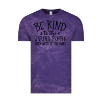 Cloud Purple be kind Vintage Tee - Unal Design