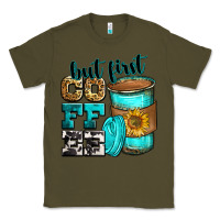Army Green but first coffee Classic Tee - Zillion Design Studio