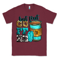 Burgundy but first coffee Classic Tee - Zillion Design Studio