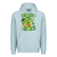 Blue Mist howdy go lucky st patrics day Premium Hoodie - MaliasSmallBusiness
