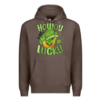 Coffee howdy go lucky st patrics day Premium Hoodie - MaliasSmallBusiness