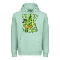 Seafoam howdy go lucky st patrics day Premium Hoodie - MaliasSmallBusiness