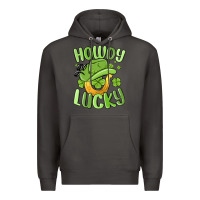 Smoke howdy go lucky st patrics day Premium Hoodie - MaliasSmallBusiness