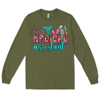 Army Green medical assistant Long Sleeve Tee - AdoDesignShop