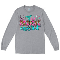 Heather Grey medical assistant Long Sleeve Tee - AdoDesignShop