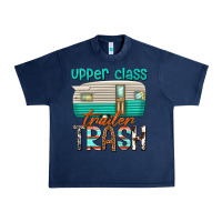 Navy upper class trailer trash Urban Heavy Tee - texasbilliewilder