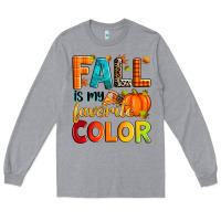 Heather Grey fall is my favorite color Long Sleeve Tee - Zillion Design Studio