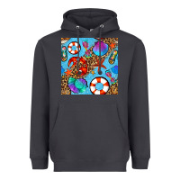 Smoke summer with leopard seamless pattern Heavyweight Hoodie - BundleAndBundleShop