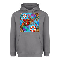 Storm summer with leopard seamless pattern Heavyweight Hoodie - BundleAndBundleShop