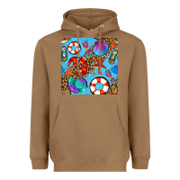 Toasted Coconut summer with leopard seamless pattern Heavyweight Hoodie - BundleAndBundleShop