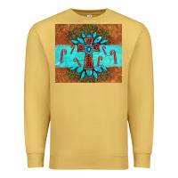Antique Gold christmas cross gemstone Premium Sweatshirt - AdoDesignShop