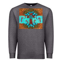 Charcoal Heather christmas cross gemstone Premium Sweatshirt - AdoDesignShop