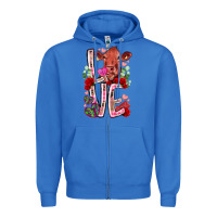 True Royal love cow valentine Zipper Hoodie - RacoonDesign
