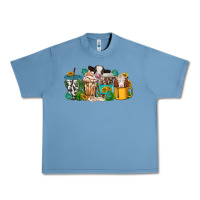 Pebble Blue western cow coffee cup Urban Heavy Tee - texasbilliewilder