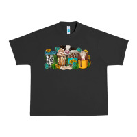 Pigment Black western cow coffee cup Urban Heavy Tee - texasbilliewilder