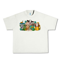 Pistachio western cow coffee cup Urban Heavy Tee - texasbilliewilder