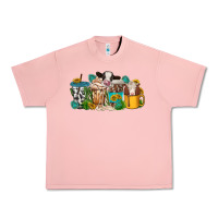 Salmon western cow coffee cup Urban Heavy Tee - texasbilliewilder